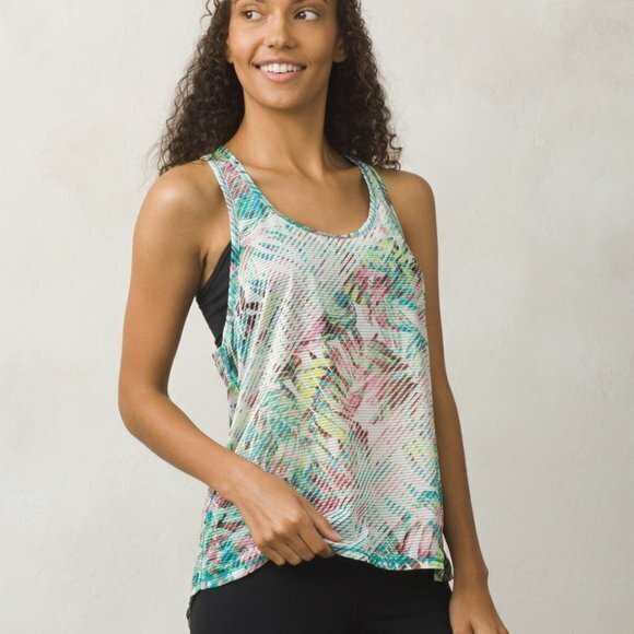 Prana Tilko Breezie Workout Tank Top in Dragonfly Paradise Womens Size S - Picture 1 of 4